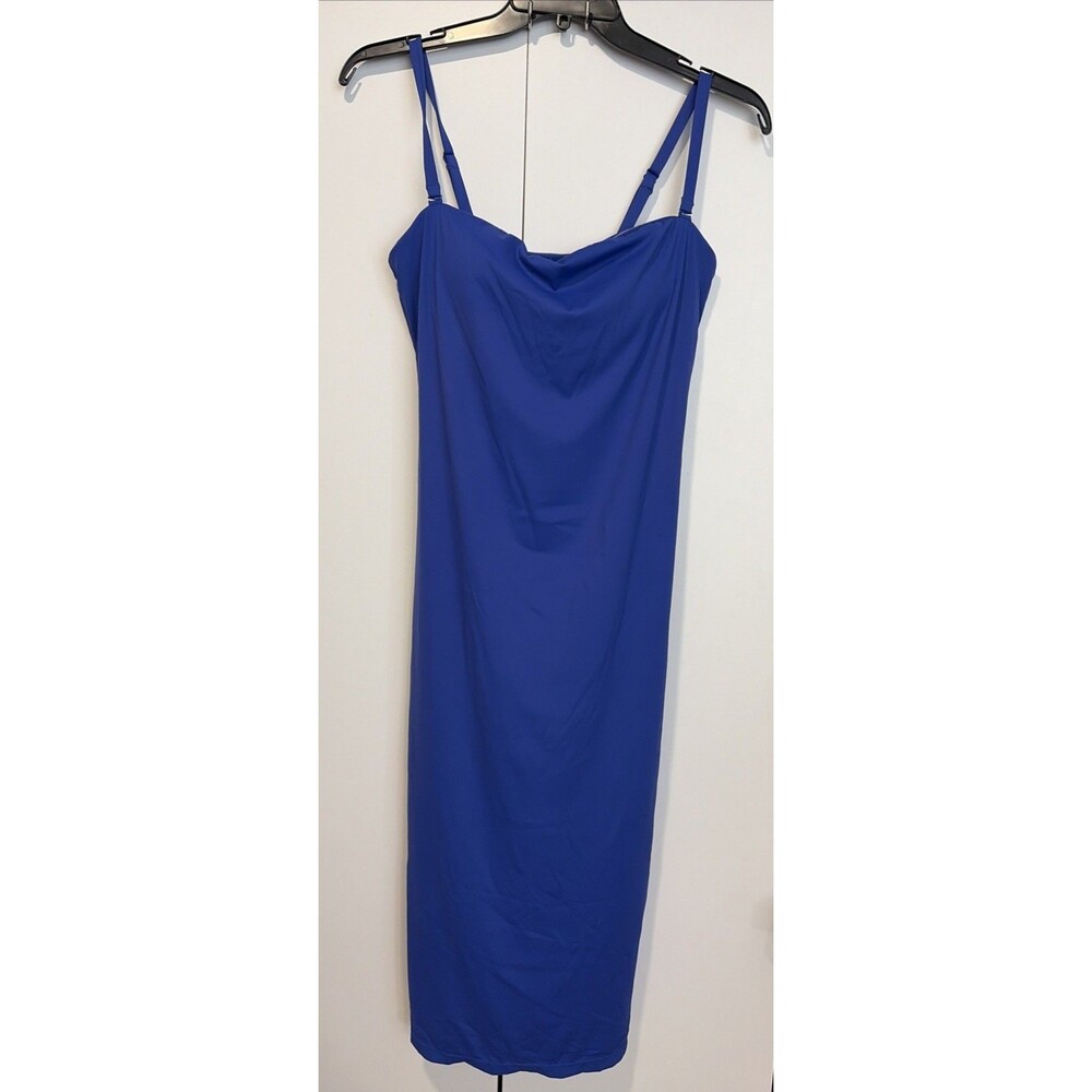 Popilush Shapewear Deep Tummy Control Dress Blue Size 3XL